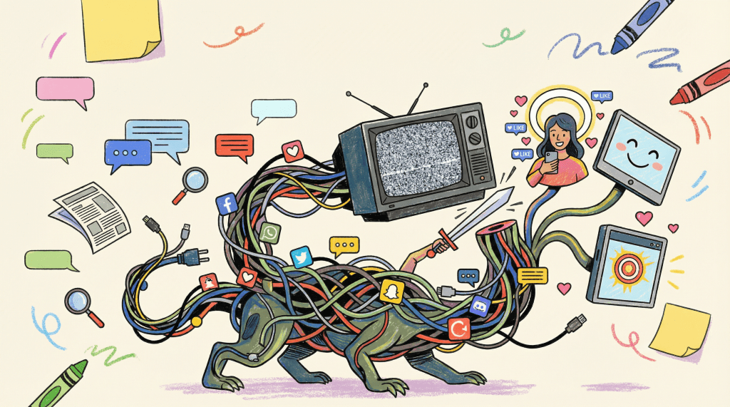 Media Hydra generated by Descript